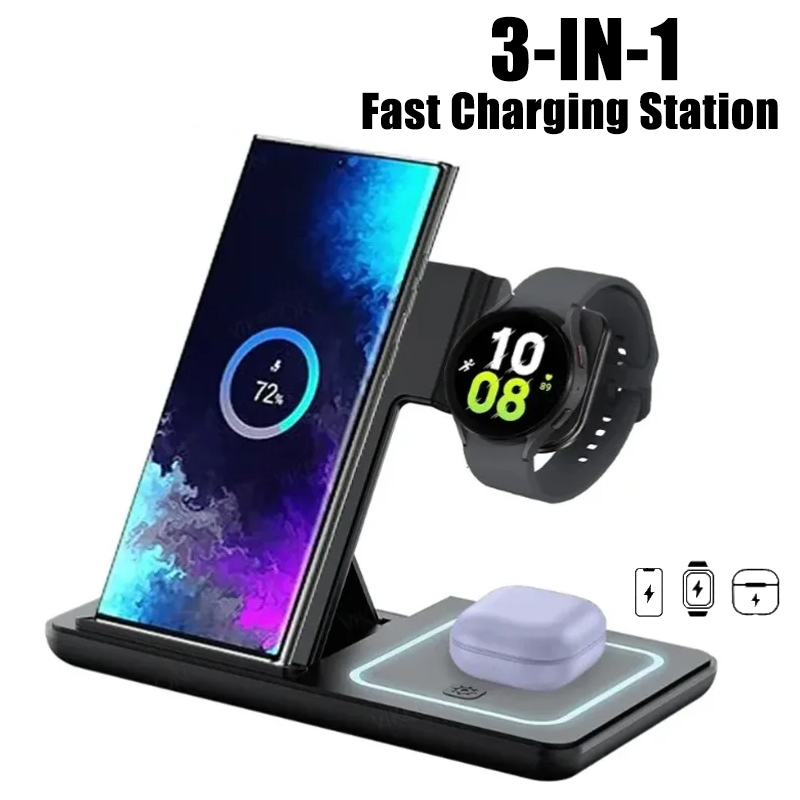 Usb C Earphone - 3 in 1 Wireless Charger Desk