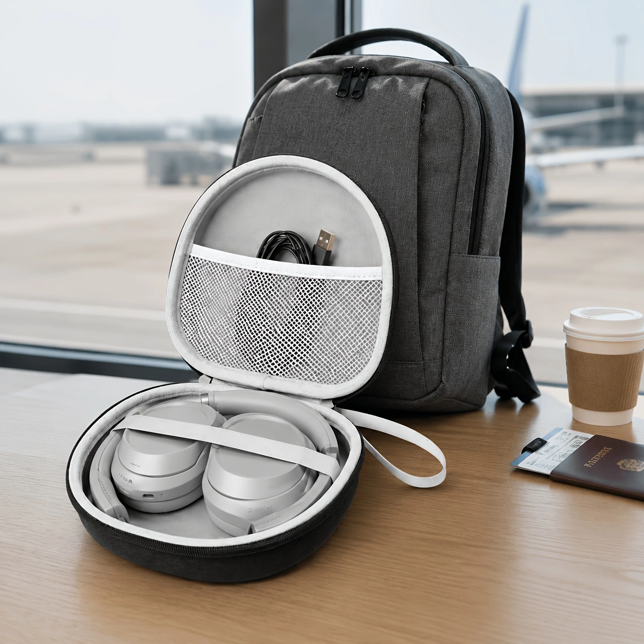 Headphone Case Hard - Portable Headphone Storage Case EVA Hard