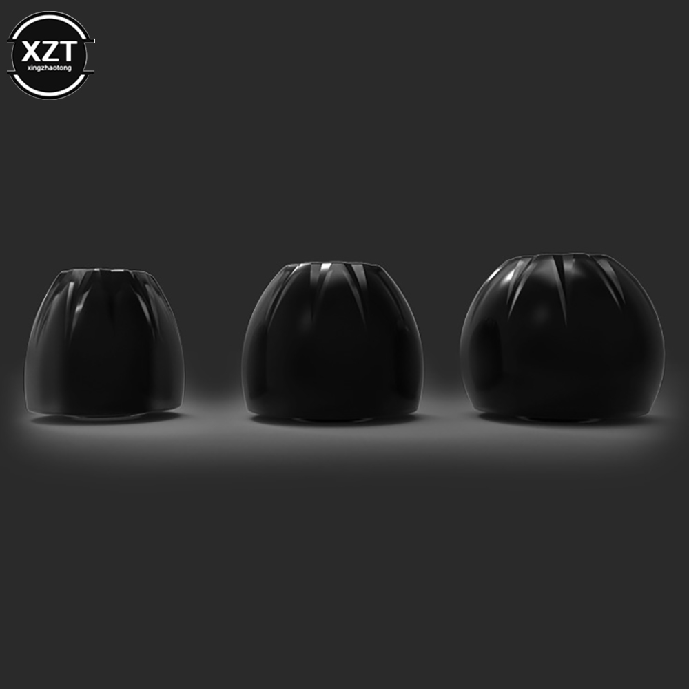 Silicone Ear Tip Replacement - 6pcs/3pairs In-Ear Earcaps Silicone Covers Cap
