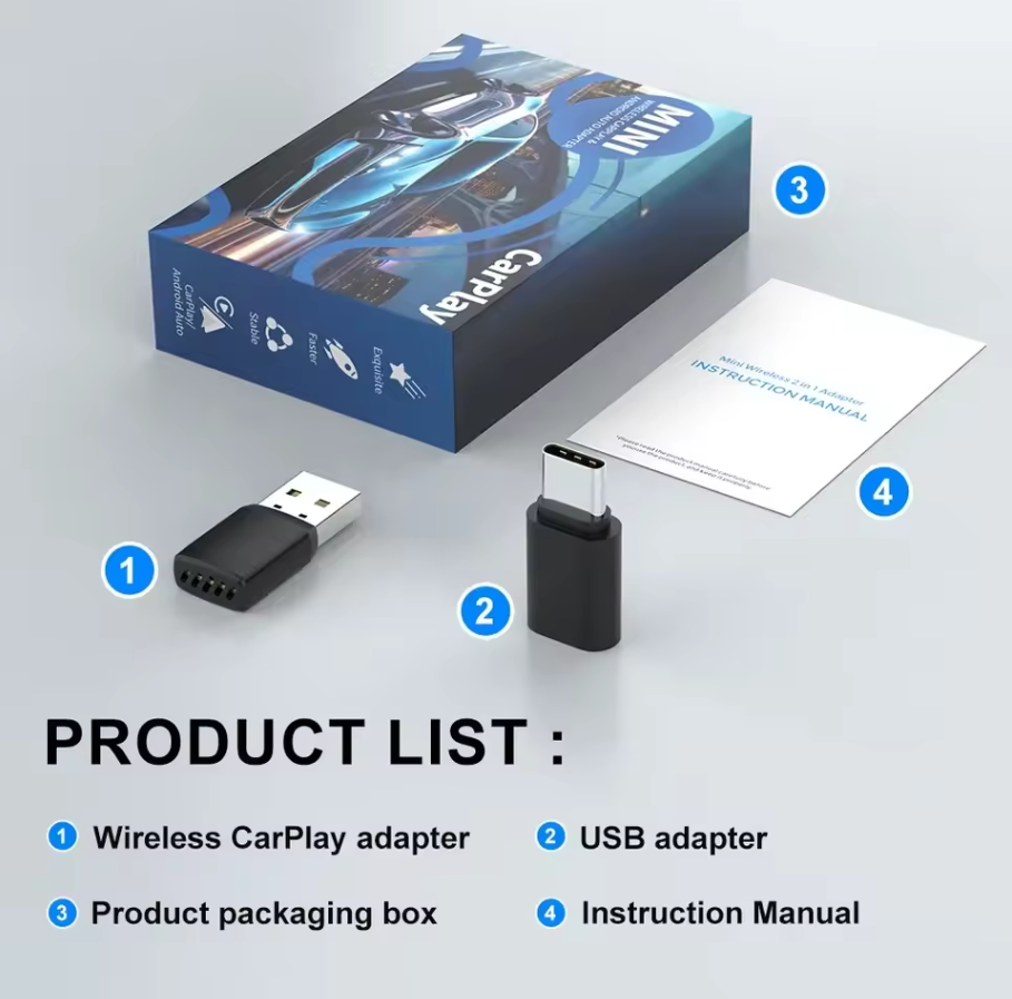 Smart Wireless CarPlay Android - Bluetooth Adapter Receiver review and price