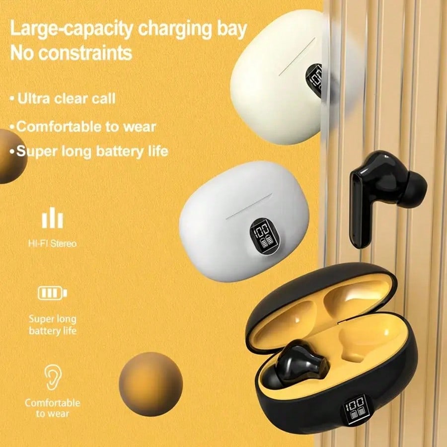 Wireless Earphones, Bluetooth  - Earbuds Charging Case review and price