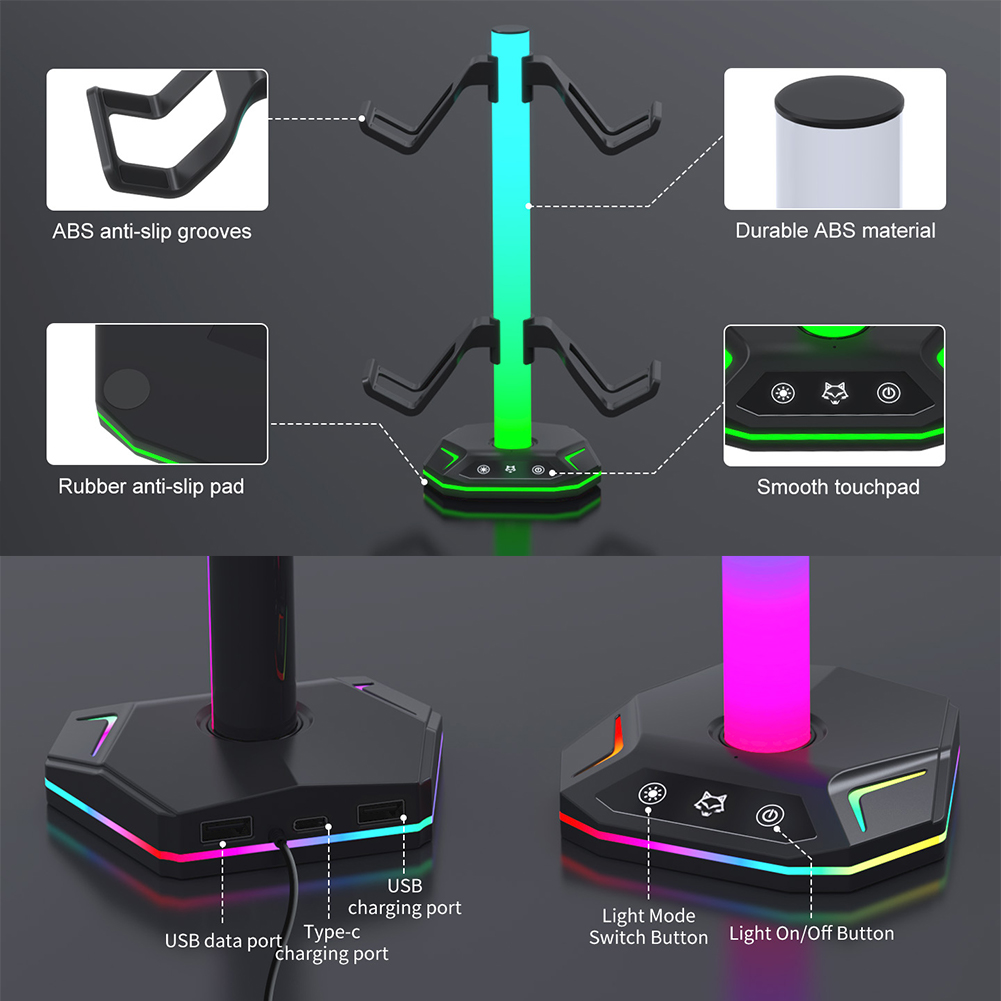 RGB Controller Stand For PS5/X - Headphone Stand Desk review and price