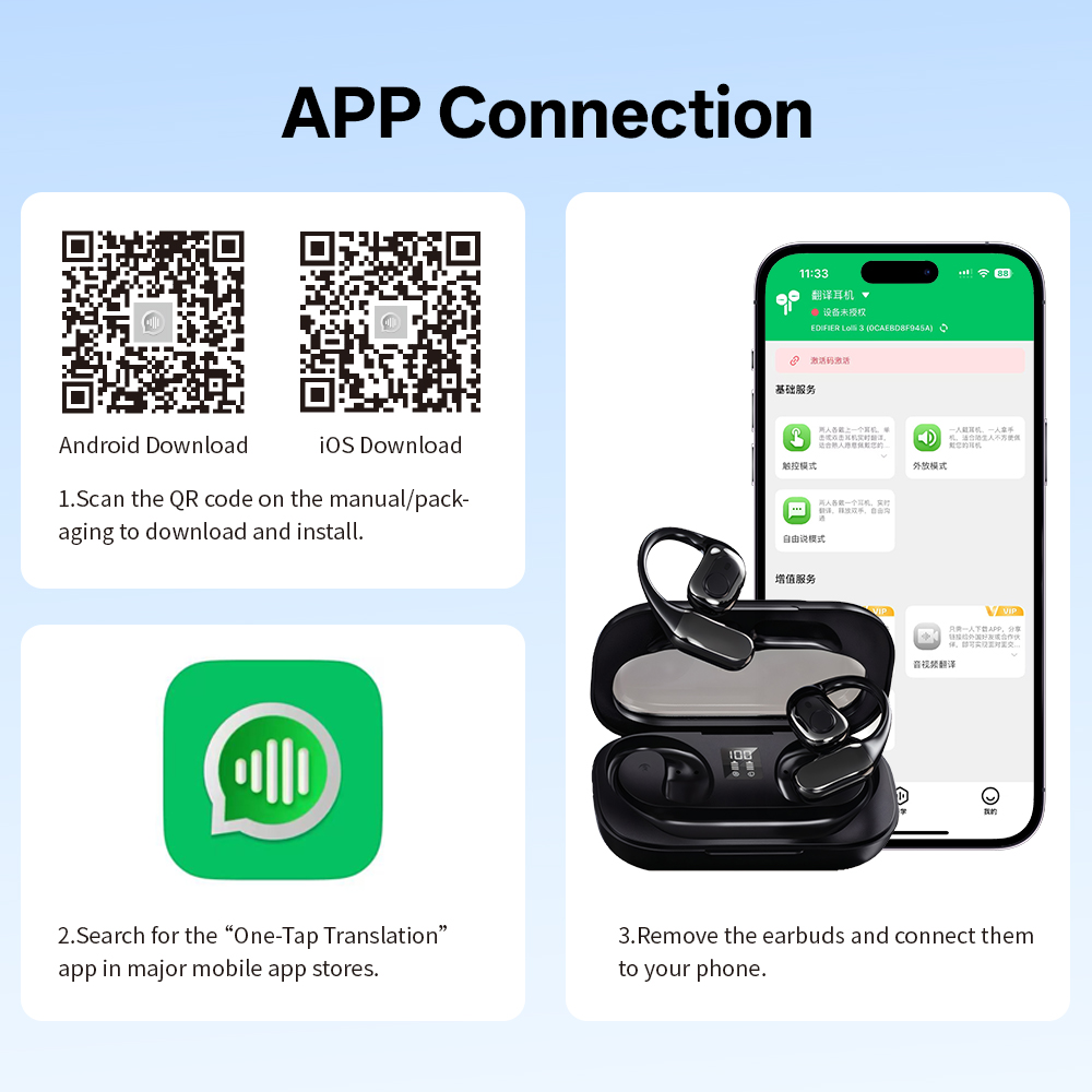MSAI T23 AI Translator Earbuds - Earbuds Charging Case review and price