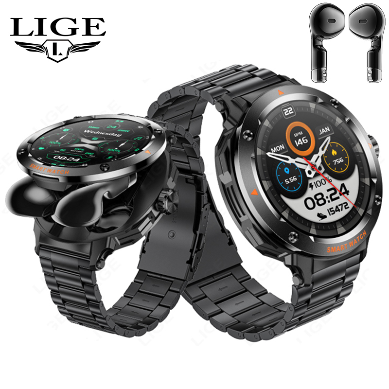 New Men's 2 In 1 Headset Smart - Earbuds Charging Case review and price