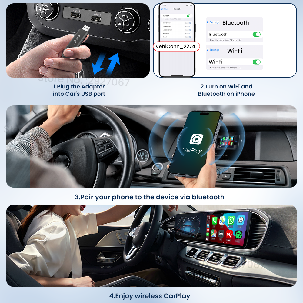 CarlinKit MINI 5.0 Pro Wireles - Bluetooth Adapter Receiver review and price