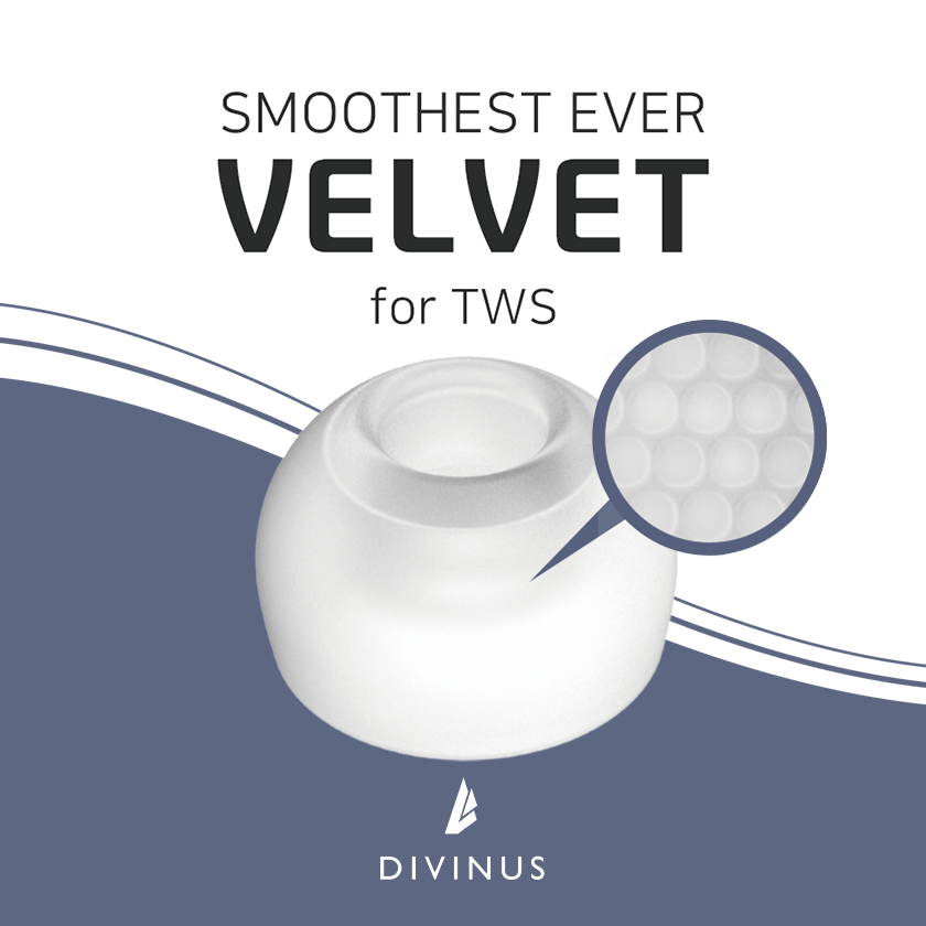 Divinus Velvet Eartips For TWS - Wireless Earbuds Tws review and price