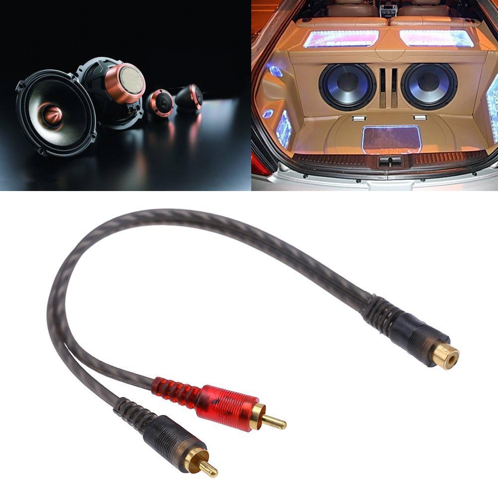 RCA Y Adapter Splitter Cable 2 - Audio Splitter Y review and price