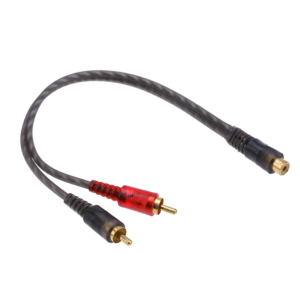 RCA Y Adapter Splitter Cable 2 - Audio Splitter Y review and price