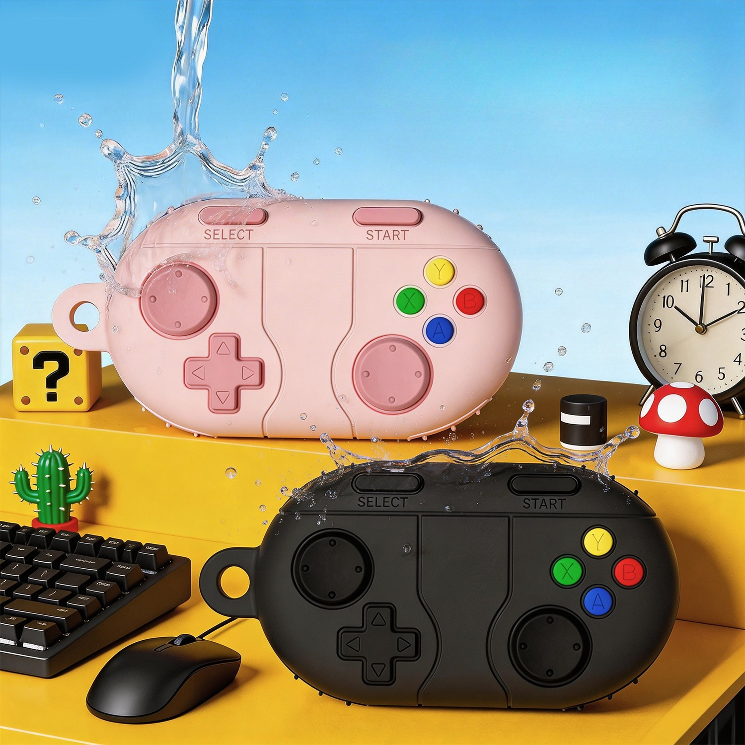 Vintage Silicone Game Style Ca - Earbuds Charging Case review and price