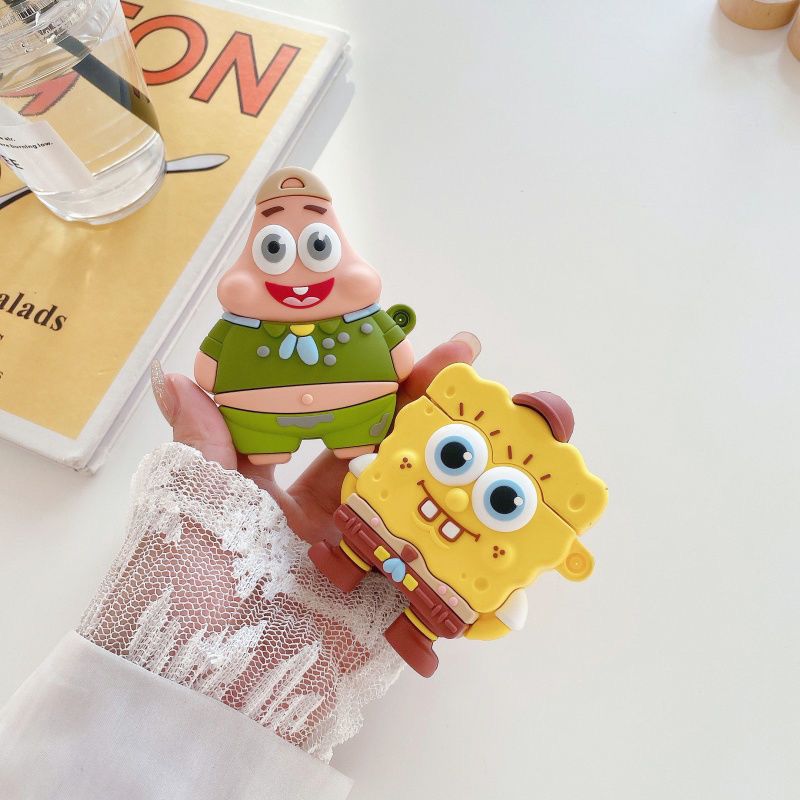 Cute SpongeBob Creative Silico - Earbuds Charging Case review and price