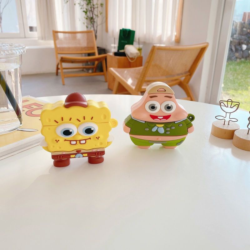 Cute SpongeBob Creative Silico - Earbuds Charging Case review and price