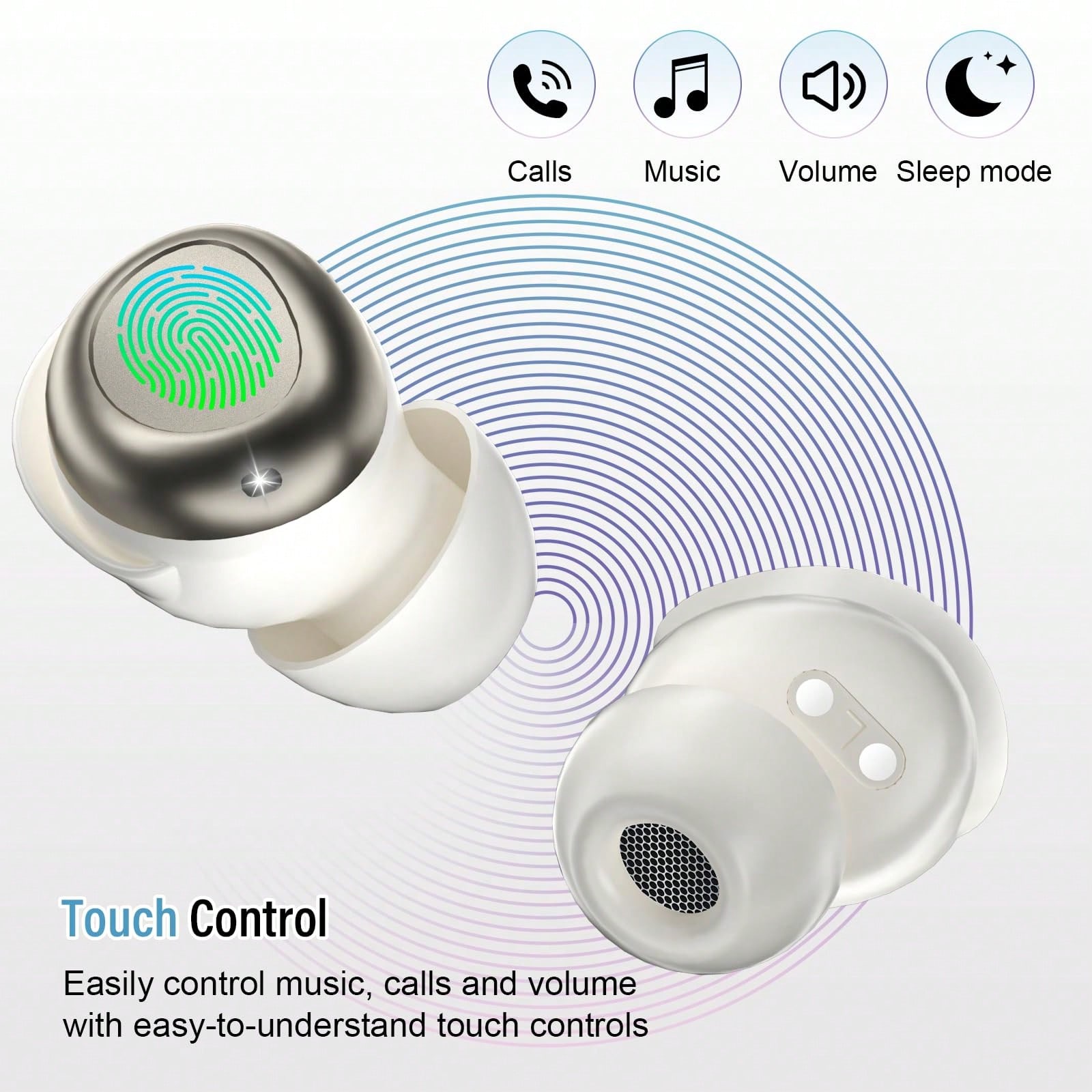 Sleep Earbuds Bluetooth 5.4 In - Earbuds Charging Case review and price