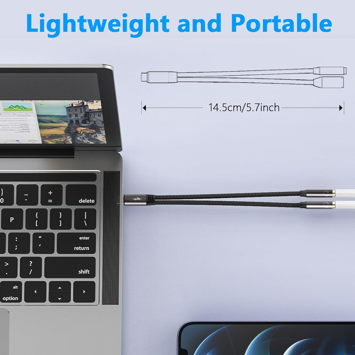 USB C To Dual 3.5mm Female Hea - Earphone Splitter Jack review and price
