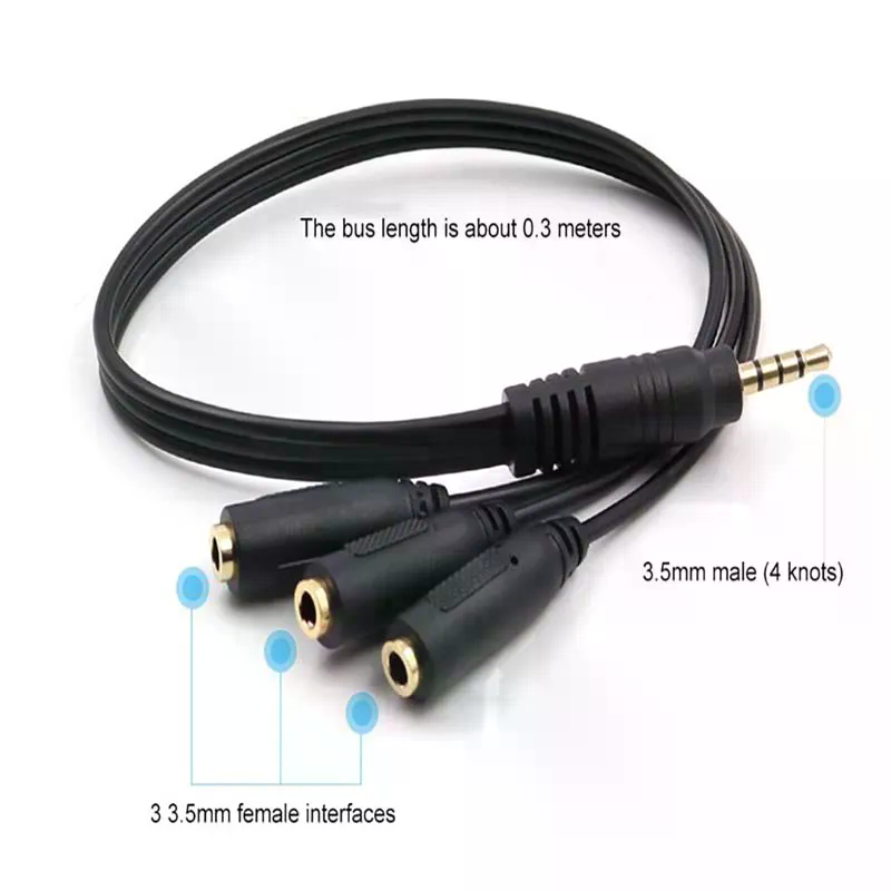 3.5mm 3 3.5mm 1 3 Adapter Way  - Earphone Splitter Jack review and price