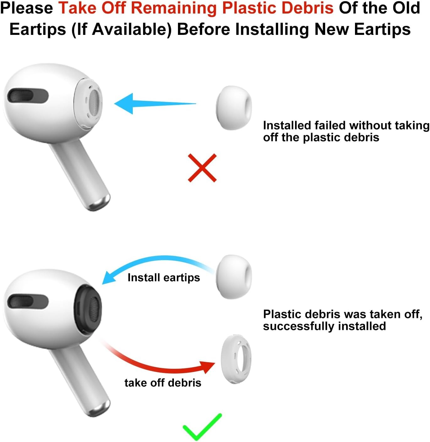 Silicone Ear Tips for AirPods  - Silicone Ear Tip Replacement review and price