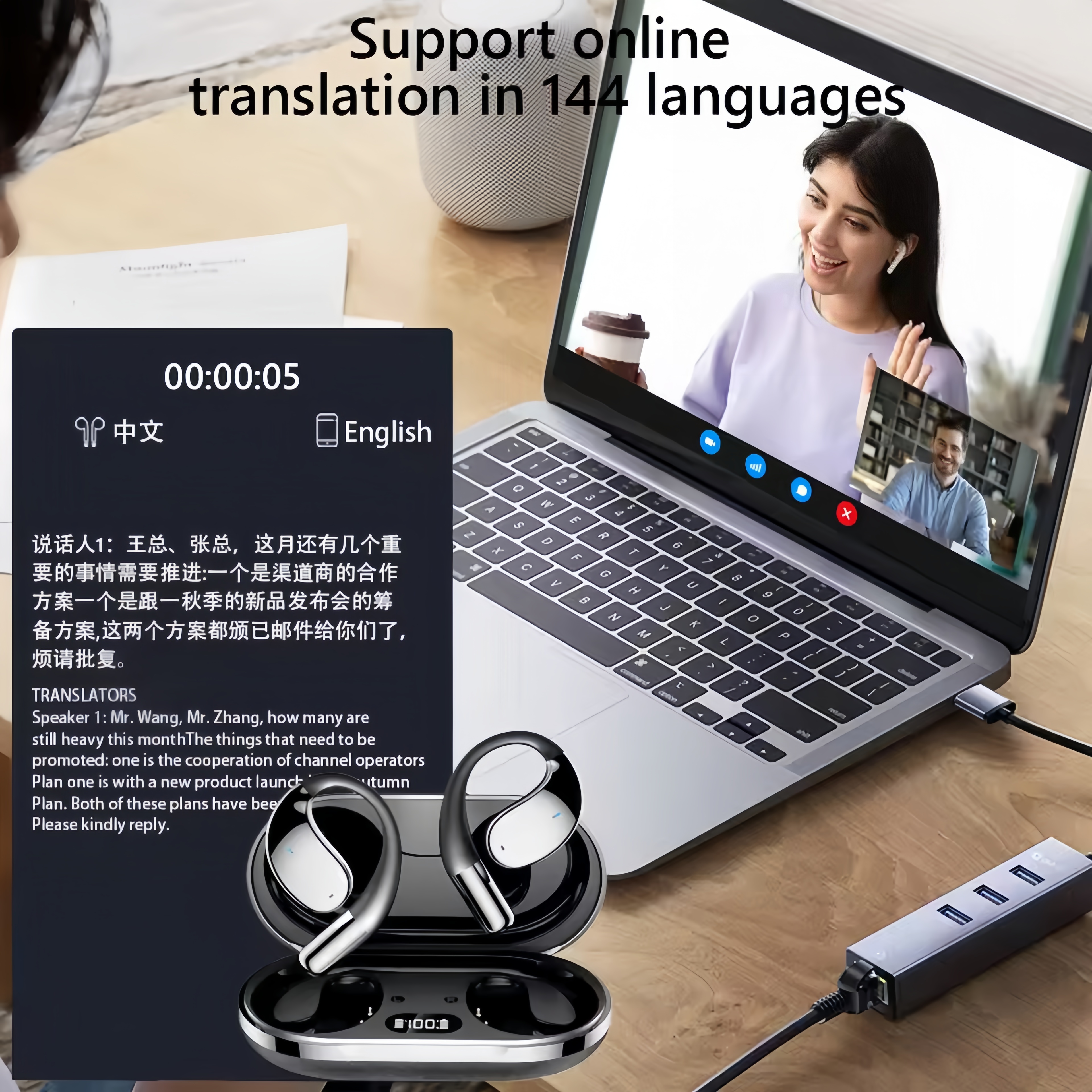 2026 New AI Translation Earbud - Noise Cancelling Headphone review and price