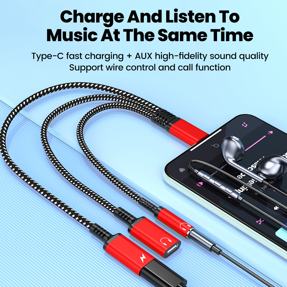 Type C Audio Adapter Cable 3in - Earphone Splitter Jack review and price