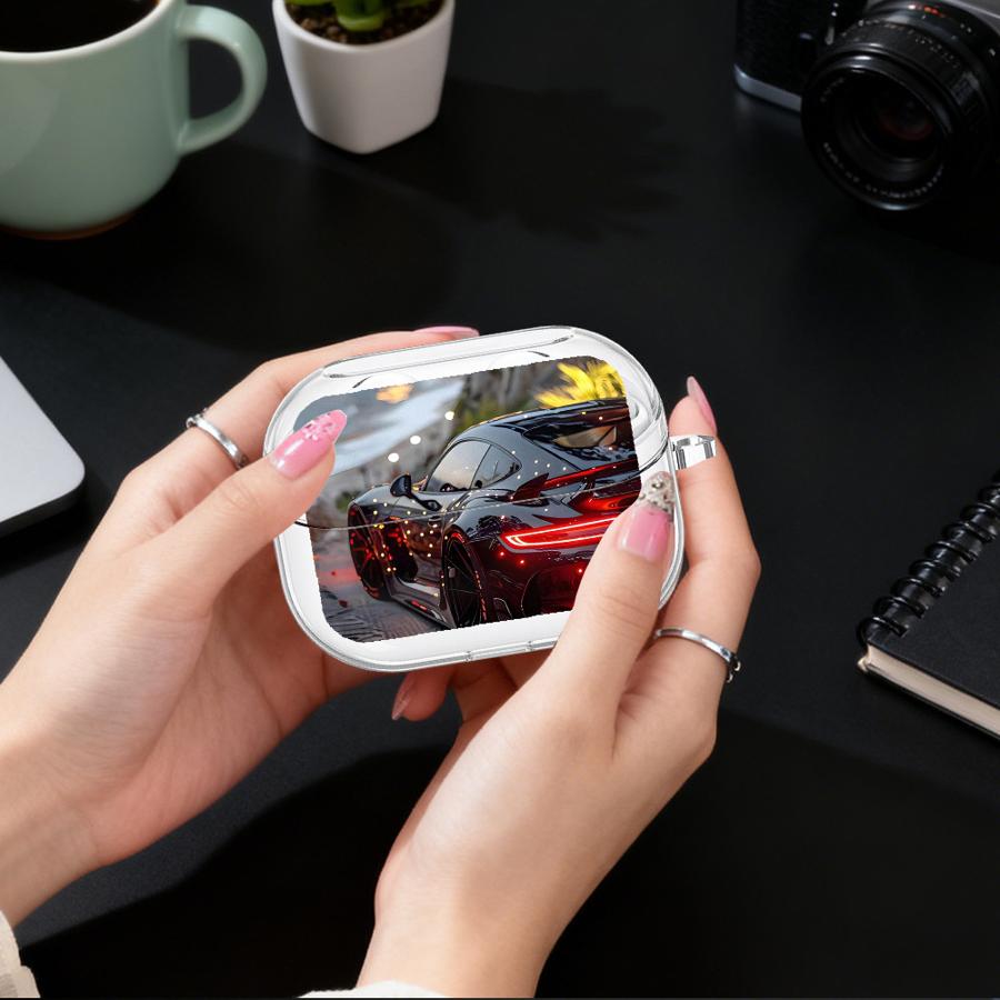 Black Sports Car Rear Art Case - Sports Earphone Hook review and price