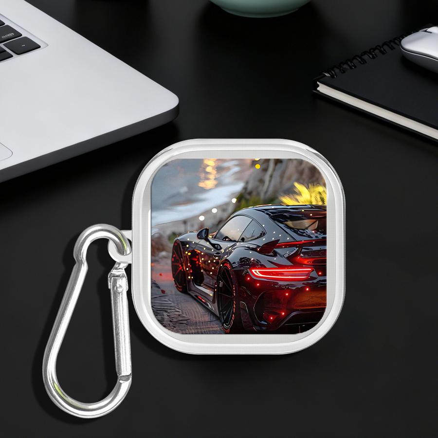 Black Sports Car Rear Art Case - Sports Earphone Hook review and price